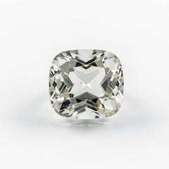 White Topaz 1PC Large 12x12 MM Cushion Faceted White High-Quality Semi Precious Loose Gemstones
