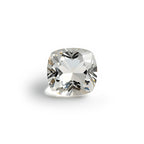 White Topaz 10PC Tiny 4x4 MM Cushion Faceted White Brilliant Semi Precious Loose Gemstones