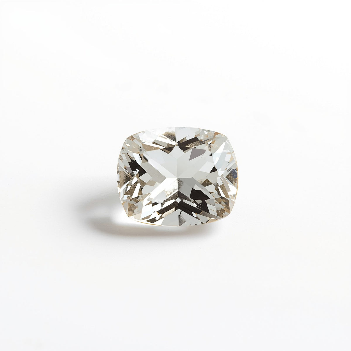 White Topaz 1PC Small 7x7 MM Cushion Faceted White Splendid Semi Precious Loose Gemstone