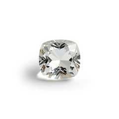 White Topaz 1PC Small 8x8 MM Cushion Faceted White Luster Semi Precious Loose Gemstones
