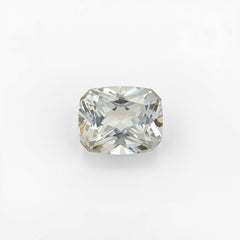 White Topaz 1PC Small 8x8 MM Cushion Faceted White Luster Semi Precious Loose Gemstones