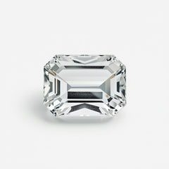 White Topaz 1PC Large 10x12 MM Emerald Faceted White Brilliant Semi Precious Loose Gemstones