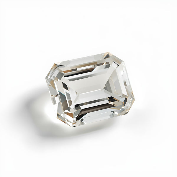 White Topaz 1PC Chunky 12x16 MM Emerald Faceted White Polished Semi Precious Loose Gems