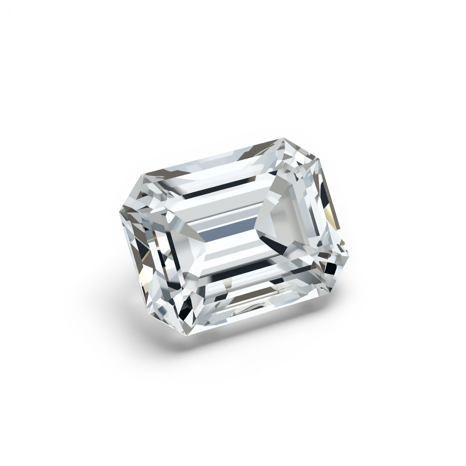 White Topaz 1PC Chunky 13x18 MM Emerald Faceted White Splendid Semi Precious Loose Gemstone