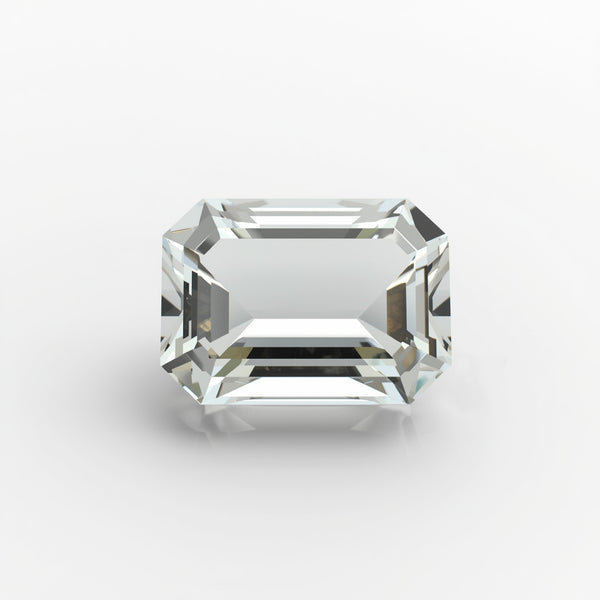 White Topaz 1PC Chunky 13x18 MM Emerald Faceted White Splendid Semi Precious Loose Gemstone