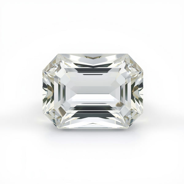White Topaz 1PC Chunky 15x20 MM Emerald Faceted White Luster Semi Precious Loose Gemstones