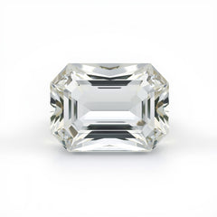 White Topaz 1PC Chunky 15x20 MM Emerald Faceted White Luster Semi Precious Loose Gemstones