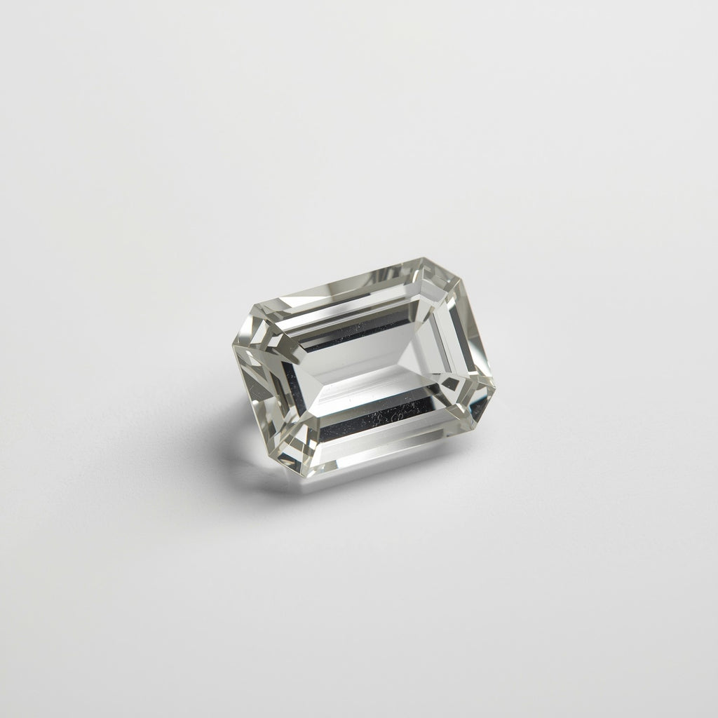 White Topaz 1PC Tiny 3x5 MM Emerald Faceted White Luster Semi Precious Loose Gems