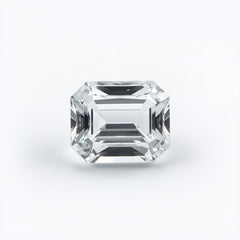 White Topaz 1PC Tiny 5x7 MM Emerald Faceted White Shine Semi Precious Loose Gemstones