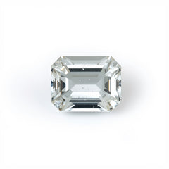 White Topaz 1PC Tiny 5x7 MM Emerald Faceted White Shine Semi Precious Loose Gemstones