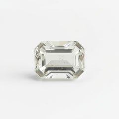 White Topaz 1PC Small 6x8 MM Emerald Faceted White Fine Semi Precious Gems