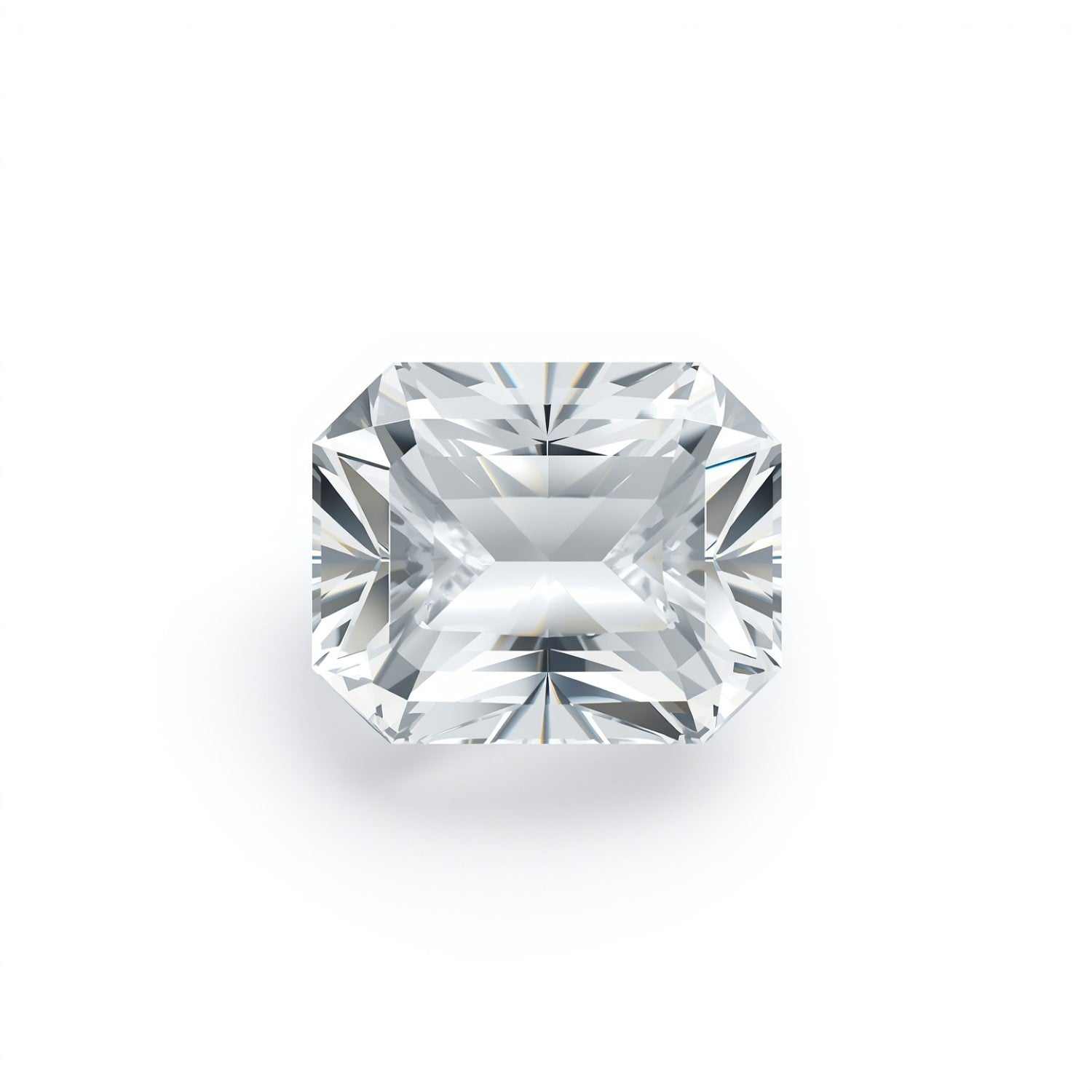 White Topaz 1PC Small 6x9 MM Emerald Faceted White High-Quality Semi Precious Loose Gems Sekundär produktbild