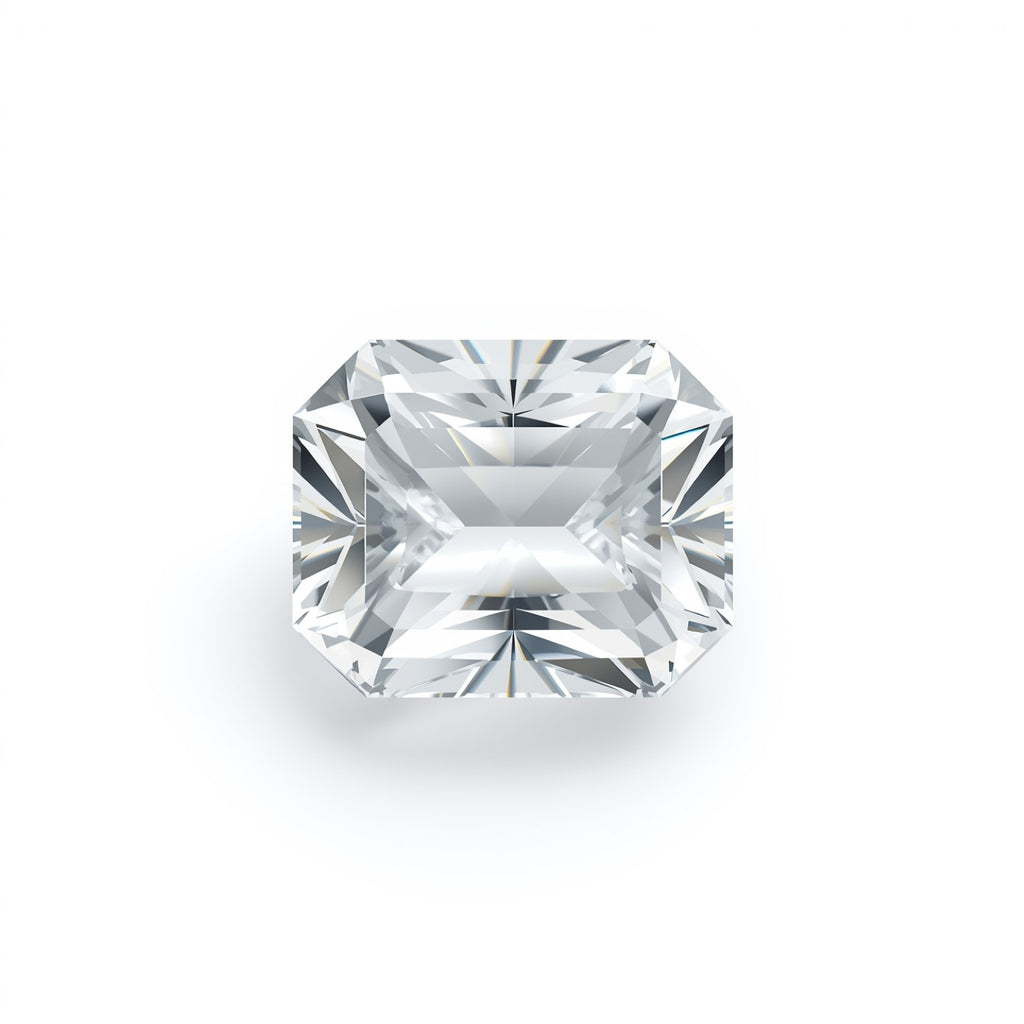 White Topaz 1PC Small 6x9 MM Emerald Faceted White High-Quality Semi Precious Loose Gems
