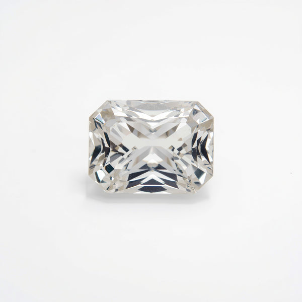White Topaz 1PC Medium 7x10 MM Emerald Faceted White Genuine Semi Precious Loose Gemstones