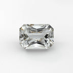 White Topaz 1PC Small 7x9 MM Emerald Faceted White Natural Semi Precious Loose Gemstone