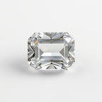 White Topaz 1PC Large 8x12 MM Emerald Faceted White Fiery Semi Precious Loose Gemstone