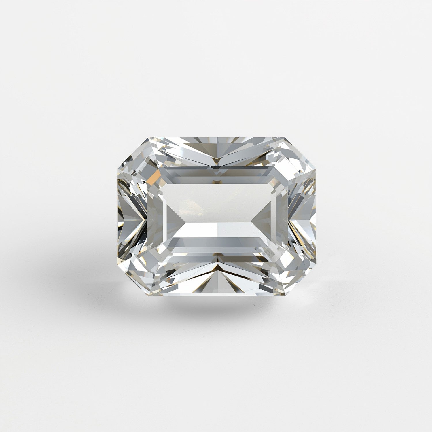 White Topaz 1PC Large 8x12 MM Emerald Faceted White Fiery Semi Precious Loose Gemstone