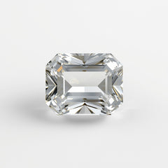 White Topaz 1PC Large 8x12 MM Emerald Faceted White Fiery Semi Precious Loose Gemstone