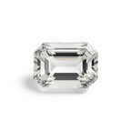 White Topaz 1PC Large 9x11 MM Emerald Faceted White Pure Semi Precious Loose Gems