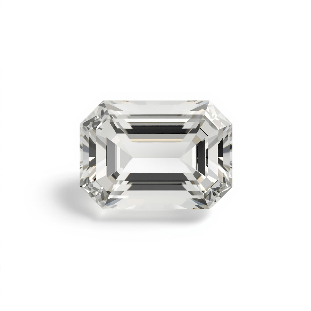 White Topaz 1PC Large 9x11 MM Emerald Faceted White Pure Semi Precious Loose Gems