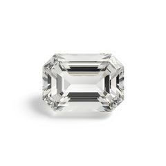 White Topaz 1PC Large 9x11 MM Emerald Faceted White Pure Semi Precious Loose Gems