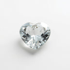 White Topaz 1PC Large 10x10 MM Heart Faceted White Shine Semi Precious Loose Gems