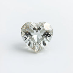 White Topaz 1PC Large 11x11 MM Heart Faceted White Fine Semi Precious Loose Gemstone