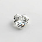 White Topaz 1PC Large 11x11 MM Heart Faceted White Fine Semi Precious Loose Gemstone