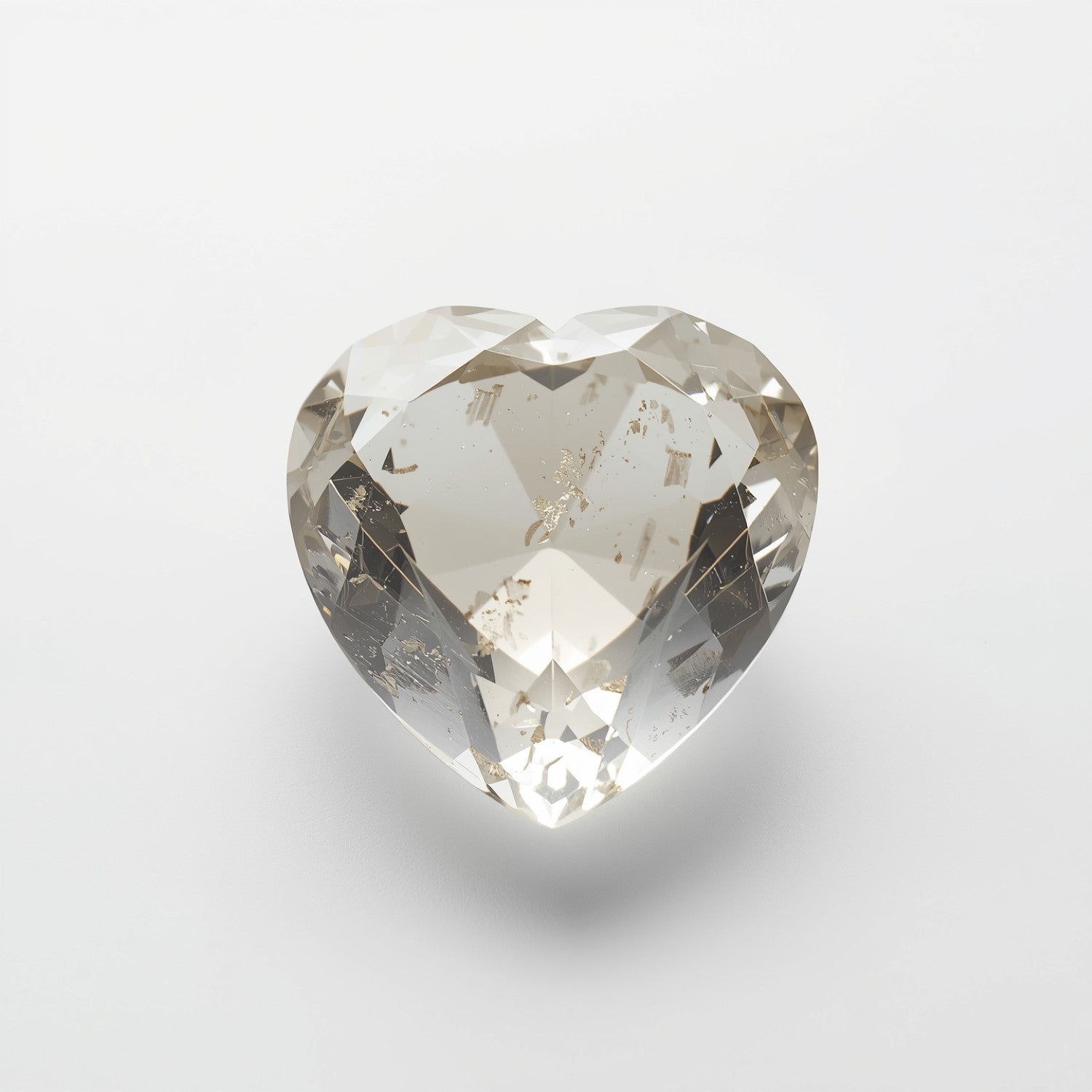 White Topaz 1PC Large 12x12 MM Heart Faceted White High-Quality Semi Precious Loose Gemstones