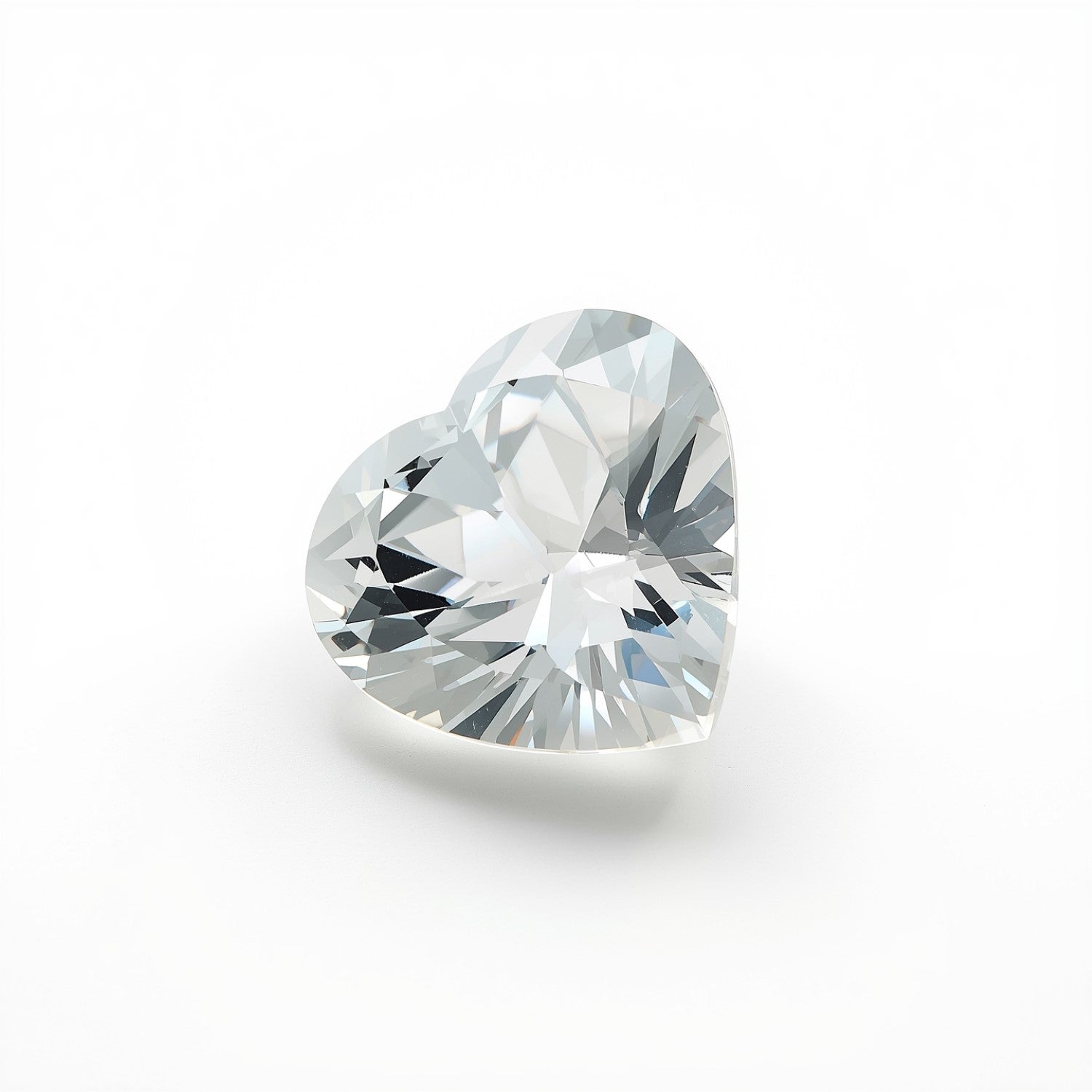 White Topaz 1PC Chunky 13x13 MM Heart Faceted White Natural Semi Precious Gems Secundaire afbeelding