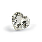 White Topaz 1PC Chunky 15x15 MM Heart Faceted White Superior Semi Precious Loose Gemstone