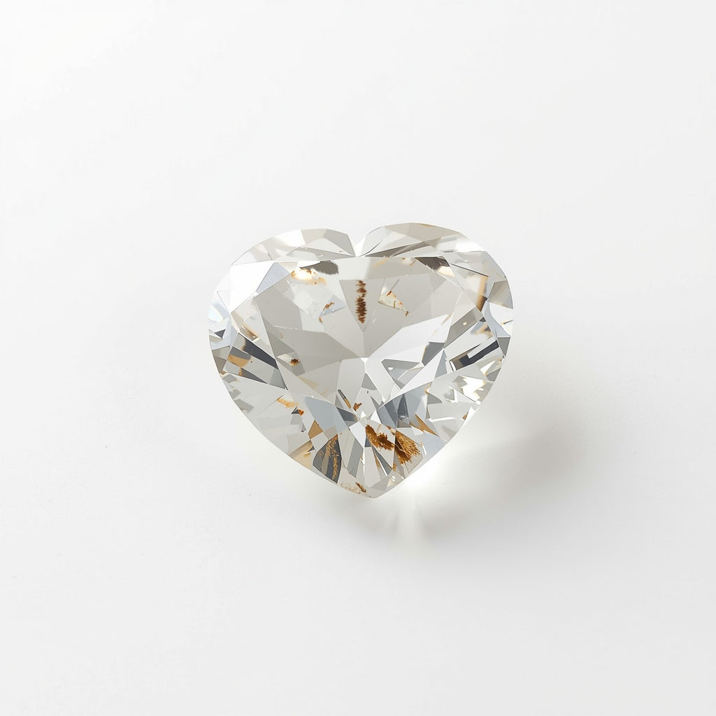 White Topaz 1PC Chunky 15x15 MM Heart Faceted White Superior Semi Precious Loose Gemstone