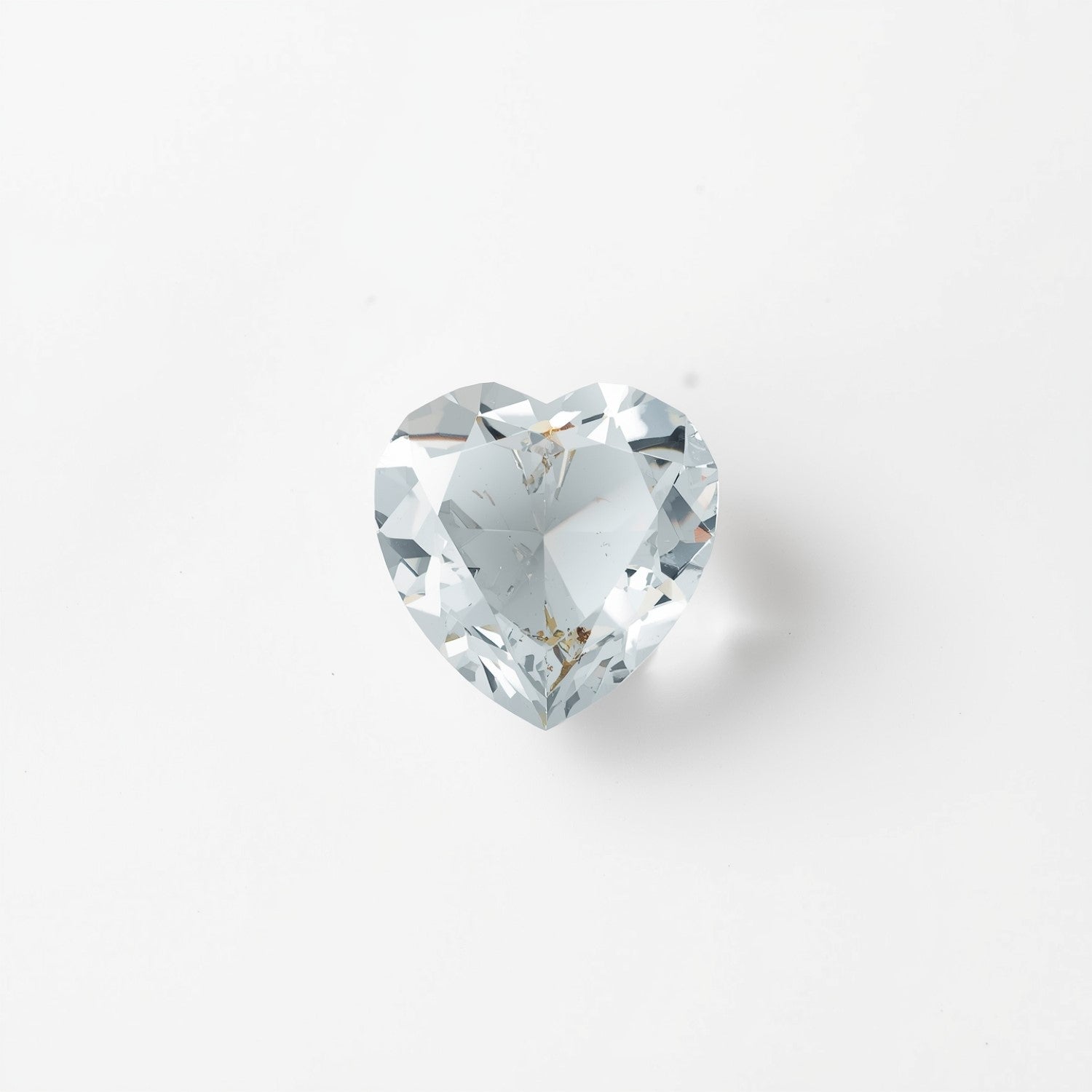 White Topaz 10PC Tiny 3x3 MM Heart Faceted White Fiery Semi Precious Loose Gemstone