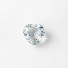 White Topaz 10PC Tiny 3x3 MM Heart Faceted White Fiery Semi Precious Loose Gemstone