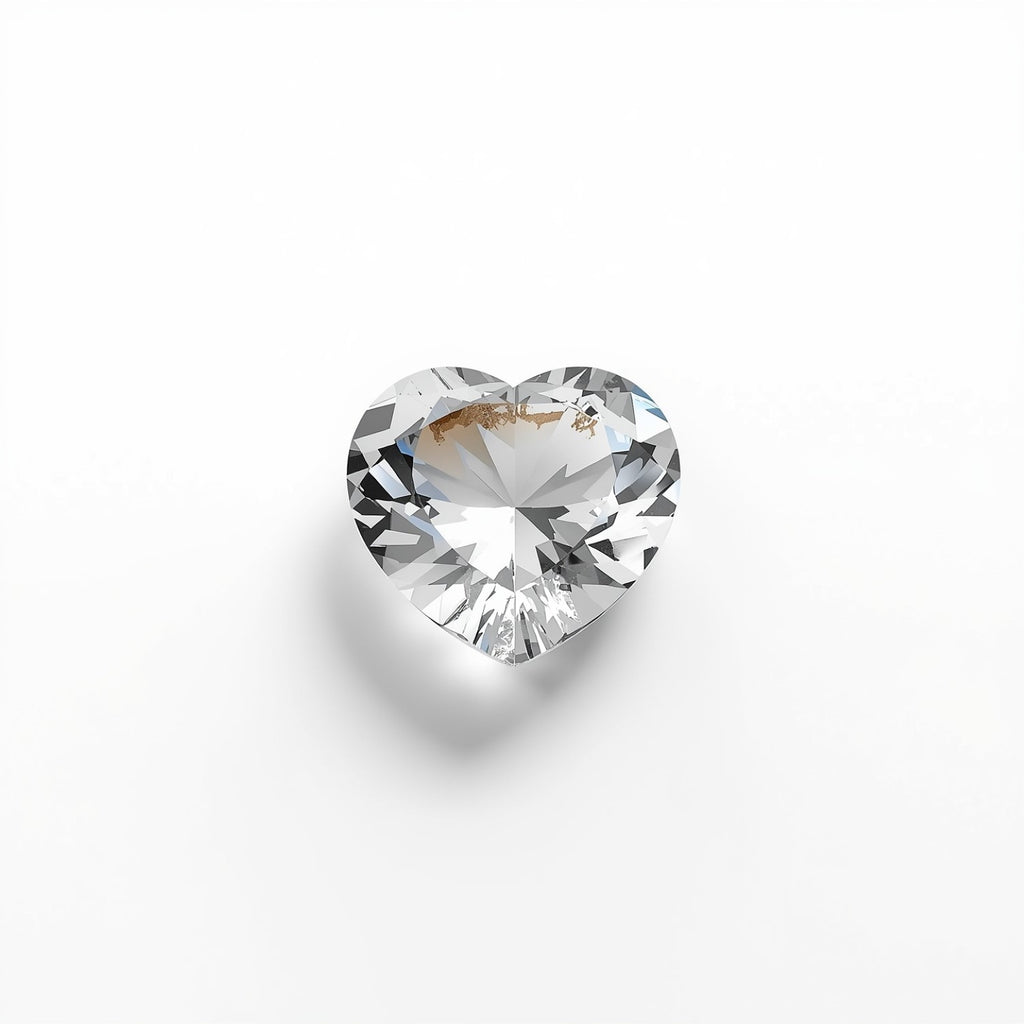 White Topaz 10PC Tiny 4x4 MM Heart Faceted White Brilliant Semi Precious Loose Gemstones