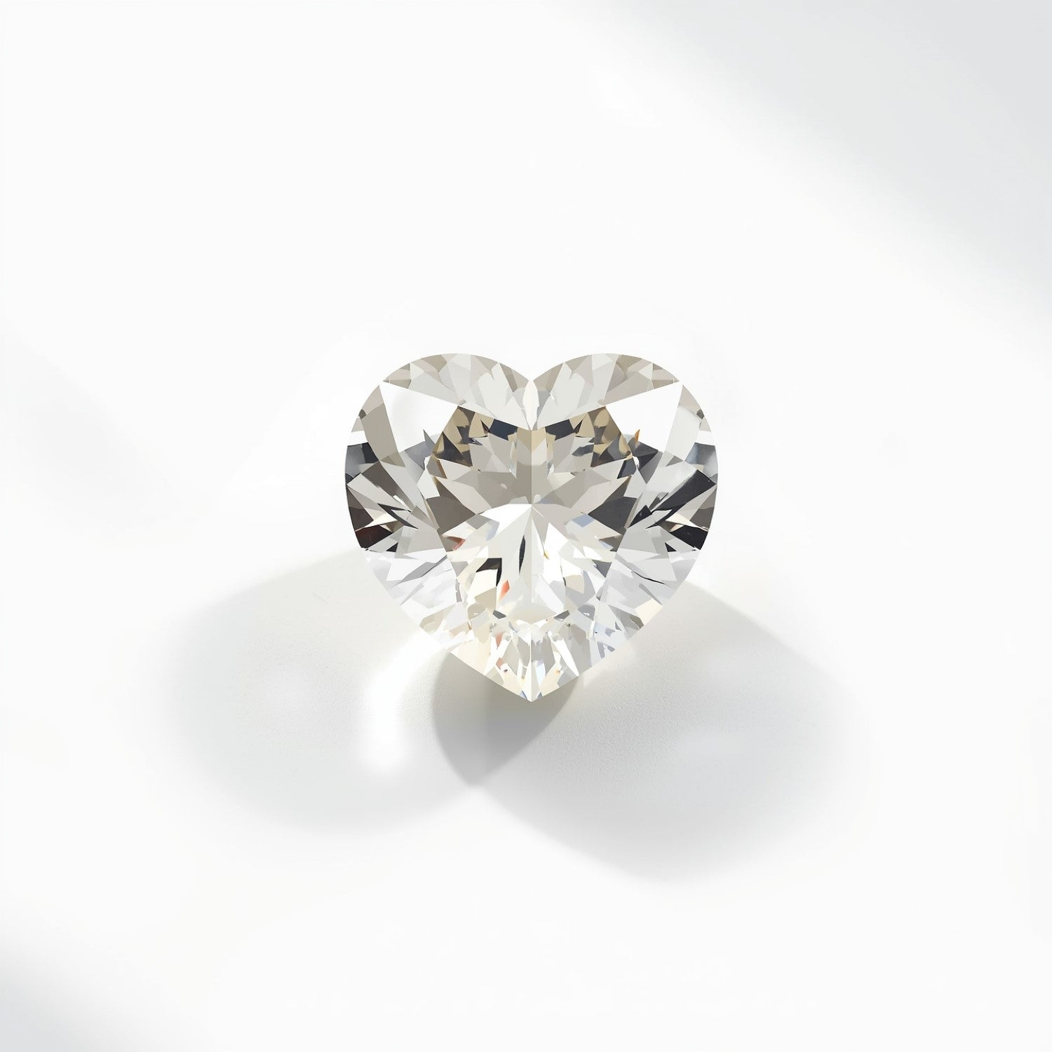 White Topaz 10PC Tiny 4x4 MM Heart Faceted White Brilliant Semi Precious Loose Gemstones Image secondaire du produit