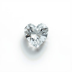 White Topaz 1PC Tiny 5x5 MM Heart Faceted White Sparkling Semi Precious Gems