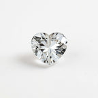 White Topaz 1PC Tiny 5x5 MM Heart Faceted White Sparkling Semi Precious Gems
