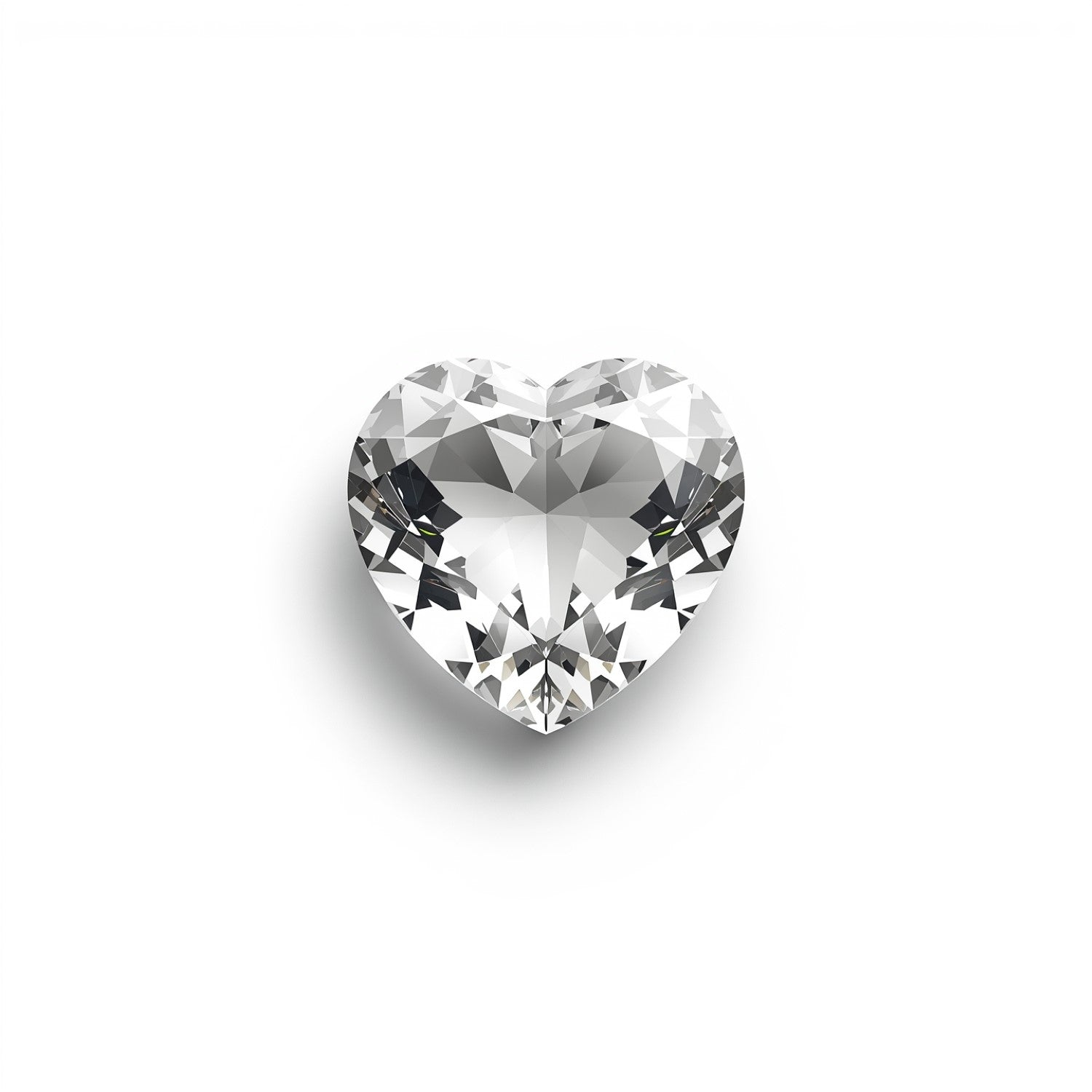 White Topaz 1PC Tiny 6x6 MM Heart Faceted White Polished Semi Precious Loose Gems Huvudsaklig produktbild