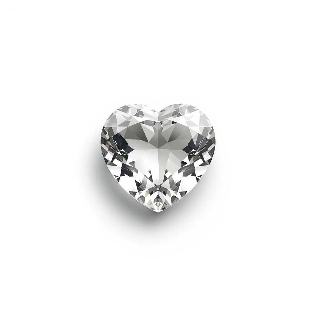 White Topaz 1PC Tiny 6x6 MM Heart Faceted White Polished Semi Precious Loose Gems