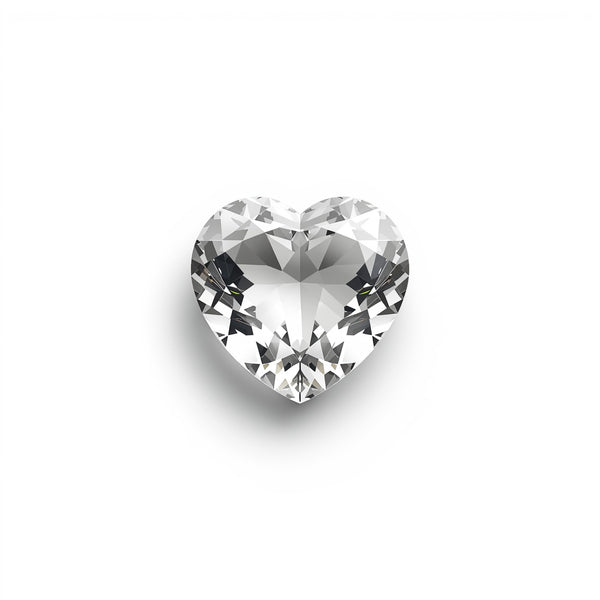 White Topaz 1PC Tiny 6x6 MM Heart Faceted White Polished Semi Precious Loose Gems
