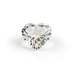 White Topaz 1PC Tiny 6x6 MM Heart Faceted White Polished Semi Precious Loose Gems