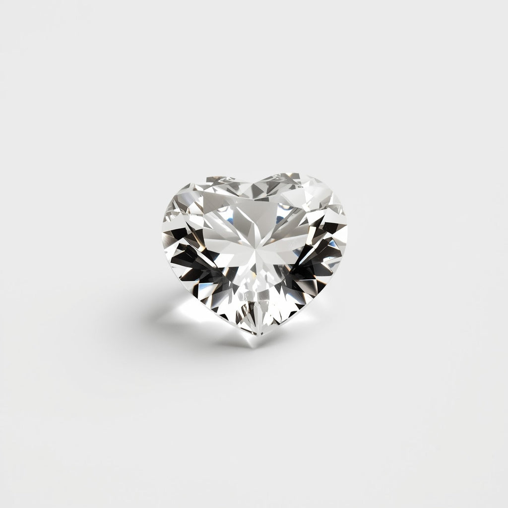 White Topaz 1PC Small 7x7 MM Heart Faceted White Splendid Semi Precious Loose Gemstone