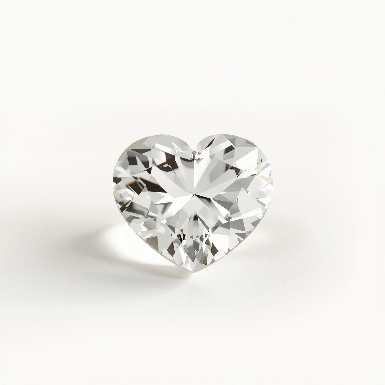 White Topaz 1PC Small 7x7 MM Heart Faceted White Splendid Semi Precious Loose Gemstone