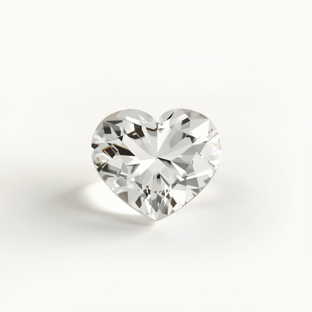 White Topaz 1PC Small 7x7 MM Heart Faceted White Splendid Semi Precious Loose Gemstone