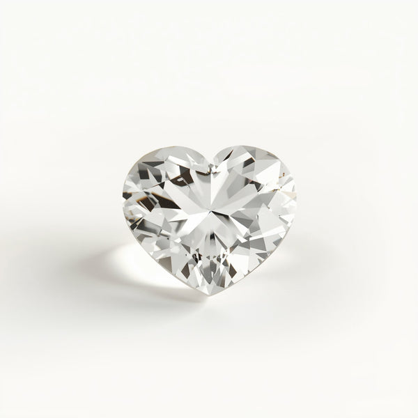 White Topaz 1PC Small 7x7 MM Heart Faceted White Splendid Semi Precious Loose Gemstone