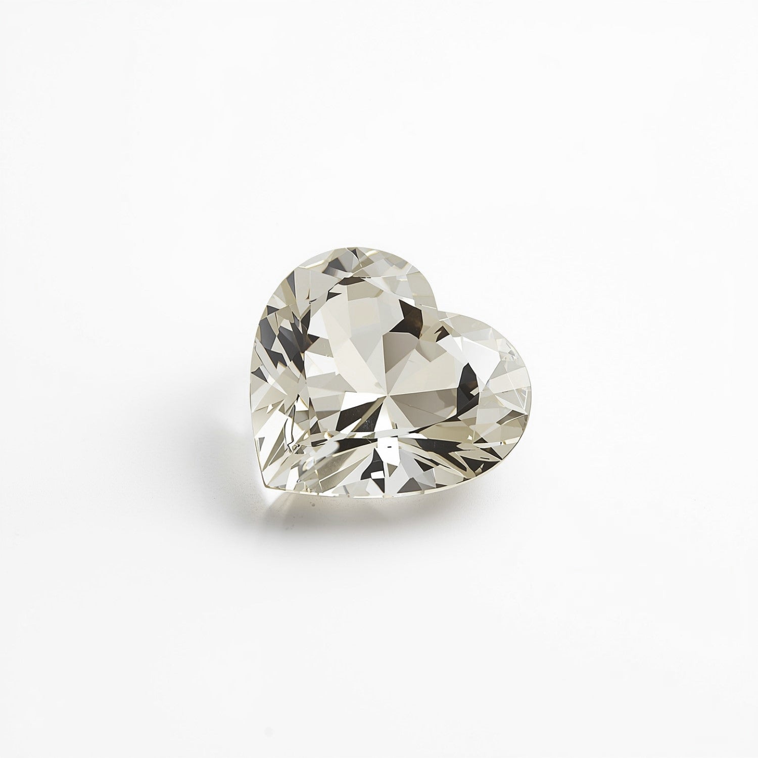 White Topaz 1PC Small 8x8 MM Heart Faceted White Luster Semi Precious Loose Gemstones