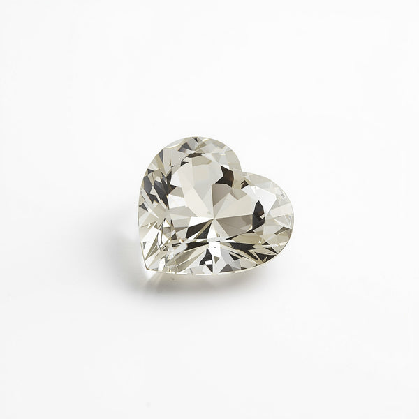 White Topaz 1PC Small 8x8 MM Heart Faceted White Luster Semi Precious Loose Gemstones