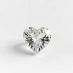 White Topaz 1PC Medium 9x9 MM Heart Faceted White Lustrous Semi Precious Gems
