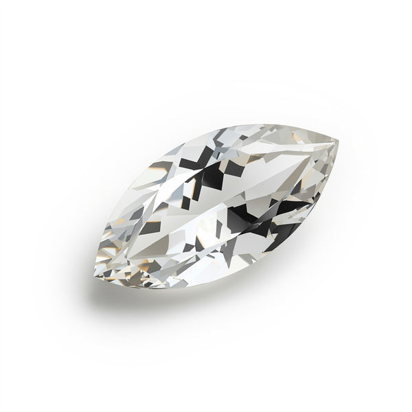 White Topaz 1PC Chunky 10x20 MM Marquise Faceted White High-Quality Semi Precious Loose Gems